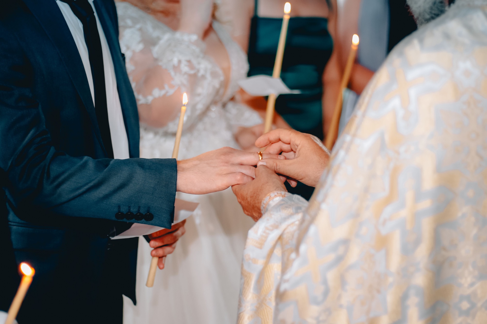 Wedding professional styling an editorial tabletop